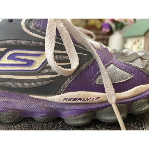 Skechers Go Train purple rare 2012 13507 resalyte sneaker sz 8.5 - Picture 4 of 13